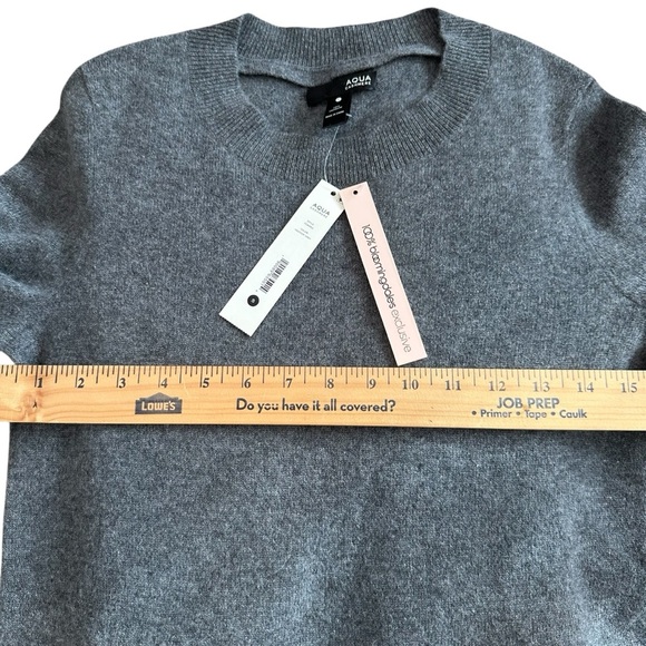 Agua Bloomingdale’s Gray Cashmere Women's Sweater - Picture 9 of 13
